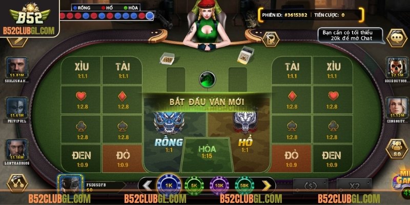 Danh sách game bài được yêu thích nhất tại nền tảng 